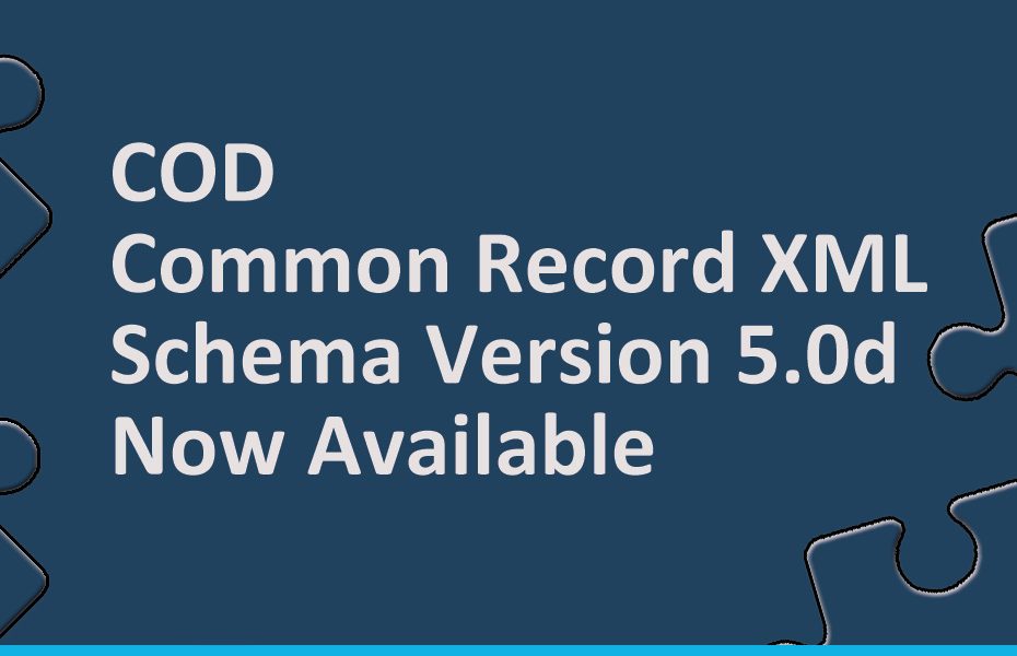 COD Common Record XML Schema Version 5.0d