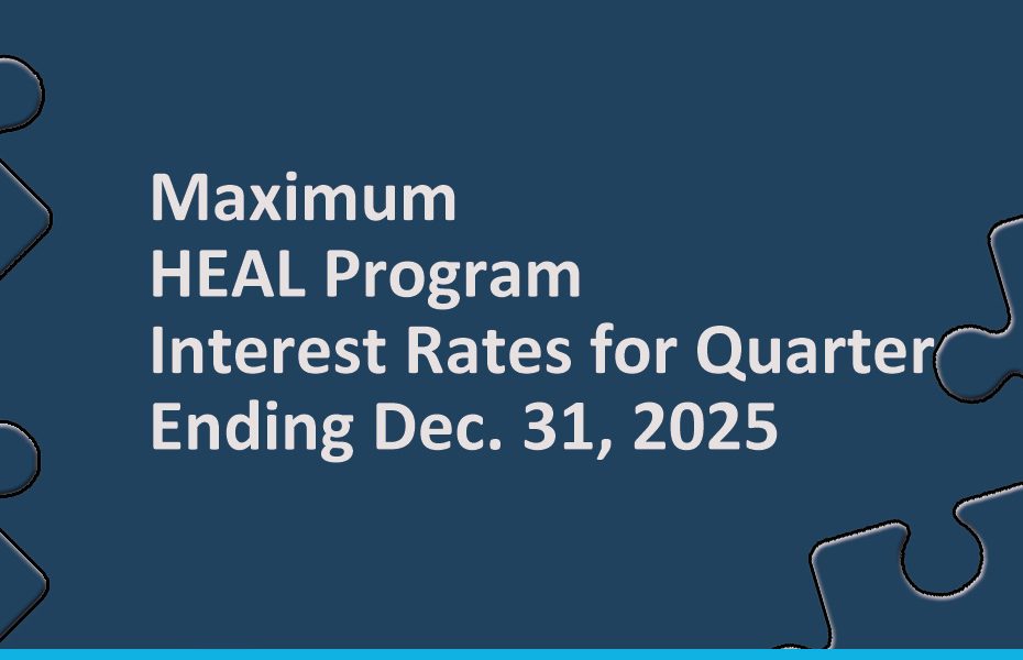 Maximum HEAL Program Interest Rates for Quarter Ending Dec. 31, 2025