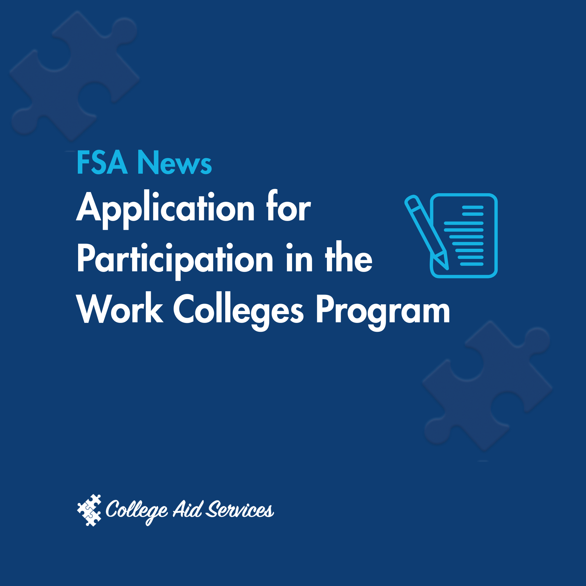 Application for Participation in the Work Colleges Program | College ...