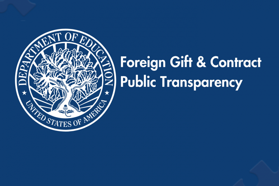 Section 117 Foreign Gift and Contract Public Transparency | College Aid Services